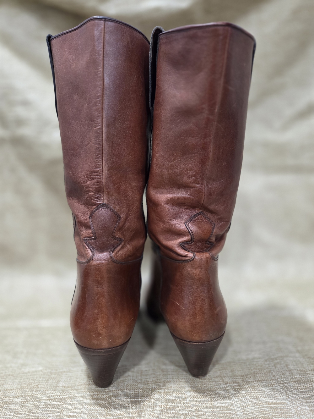 Vintage Tanino Crisci Brown Leather & Lizard Western Boots Womens Size 7 - Picture 7 of 12